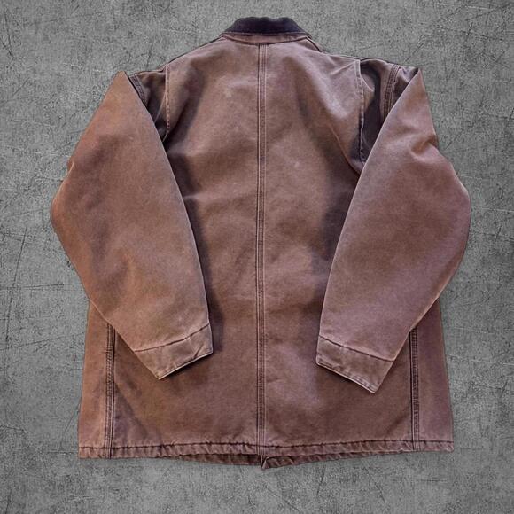 Vintage Faded Brown Carhartt Chore Jacket - Picture 6 of 6